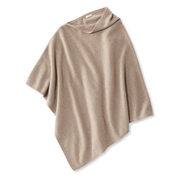 L.L. Bean Sweaters - New LL Bean Heather Sable Merino Sweater Poncho